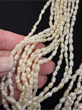 Vintage Freshwater Pearl Multi-Strand Necklace Silver
